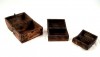 SH23353 - Nested Wooden Pirate Chest Set of 3 (16 buttons)